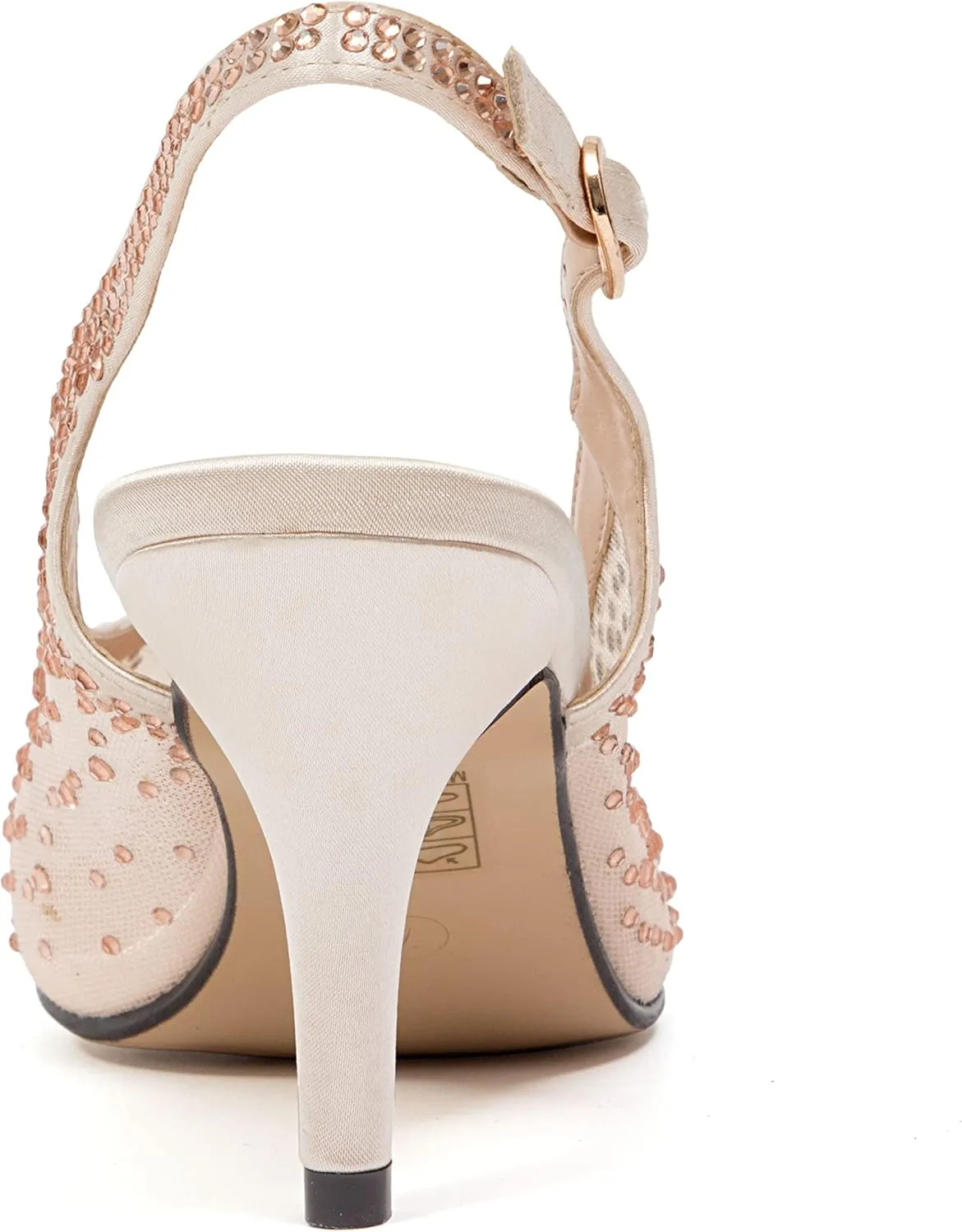 Lola Embellished Pointed Toe Slingback Pump