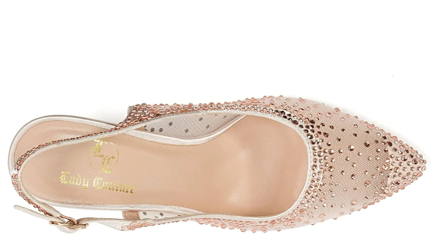 Lola Embellished Pointed Toe Slingback Pump