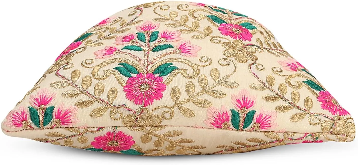 LONGING TO BUY Indian Embroidered Pearl Potli Bag For Women, Sequence Design with Tassel, Wedding Potli Bags