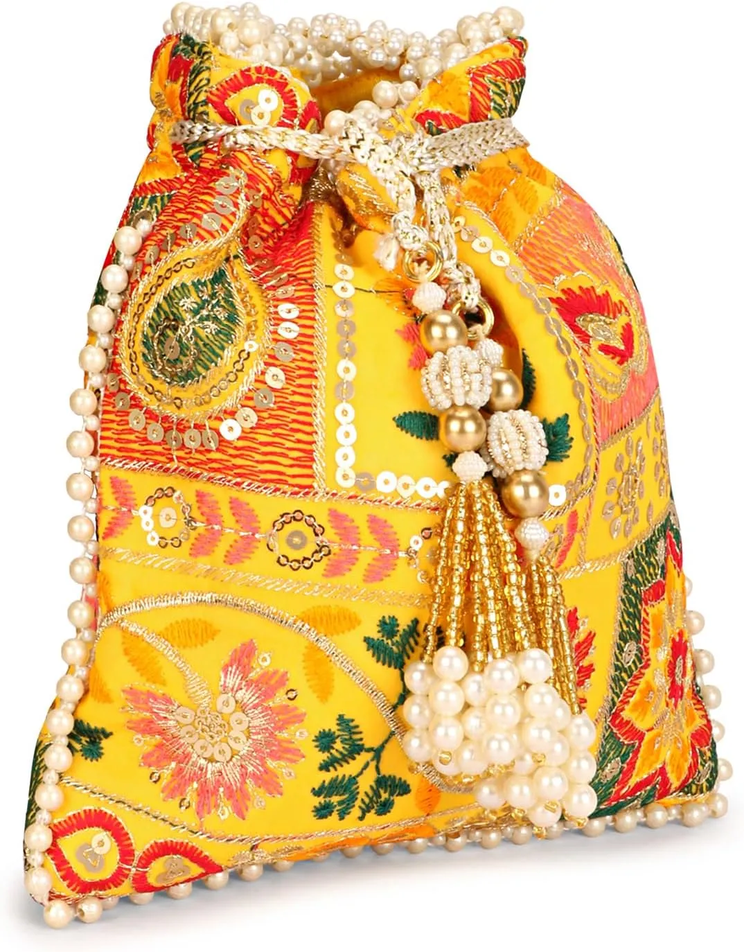LONGING TO BUY Indian Wedding Potli Bags For Women, Potli Bags For Enagement, Sequence Potli Bags For Women