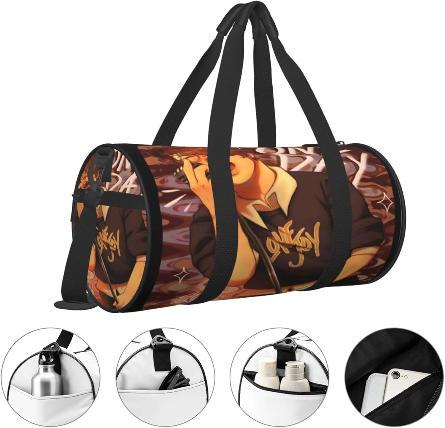 Lovejoy are you alright Duffel Bag Large Capacity Portable Round Travel bag,Travel Sports Bag for Men and Women One Size