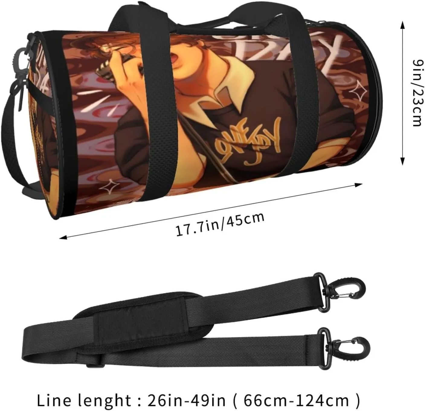 Lovejoy are you alright Duffel Bag Large Capacity Portable Round Travel bag,Travel Sports Bag for Men and Women One Size
