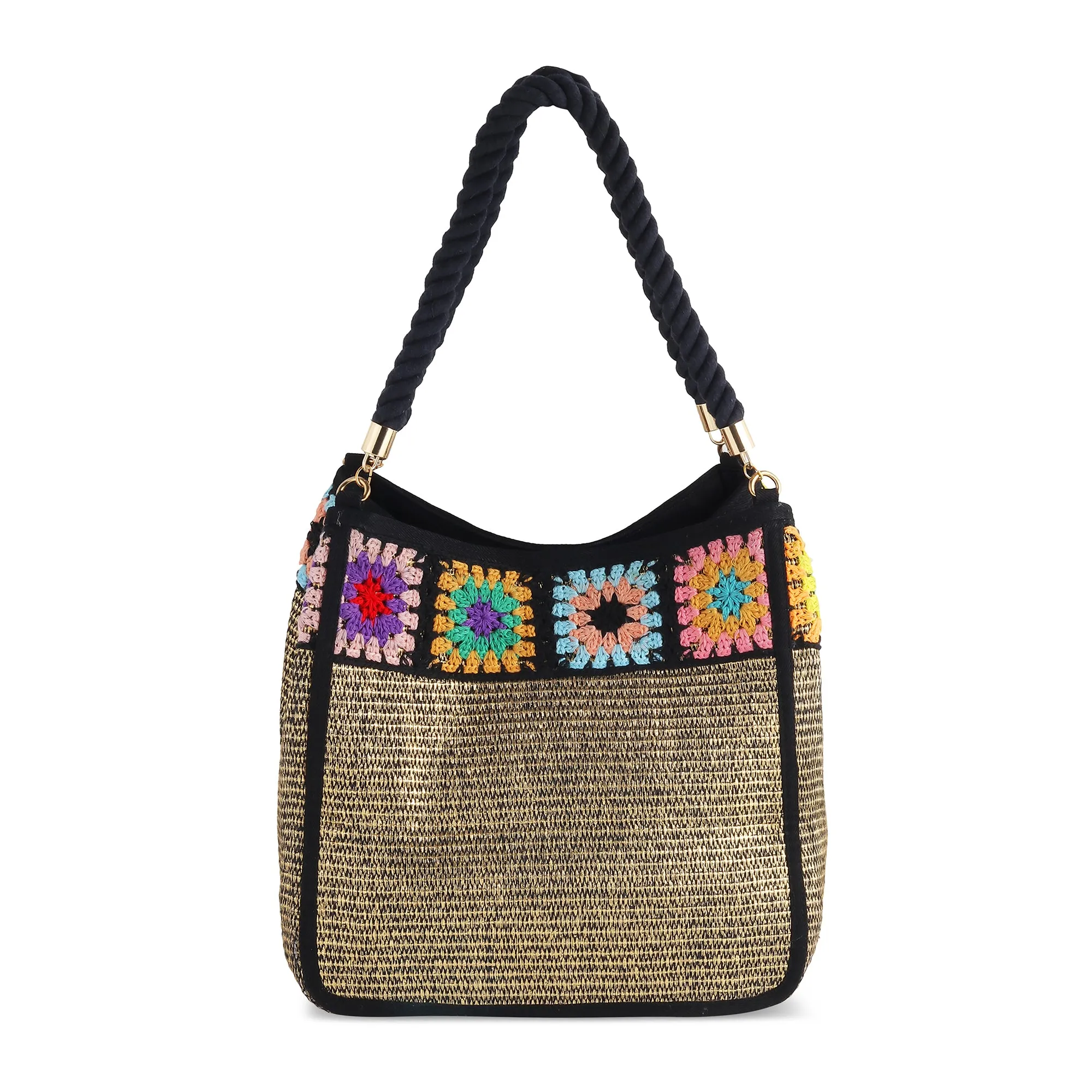 LYNN- GOLD TOTE BAG