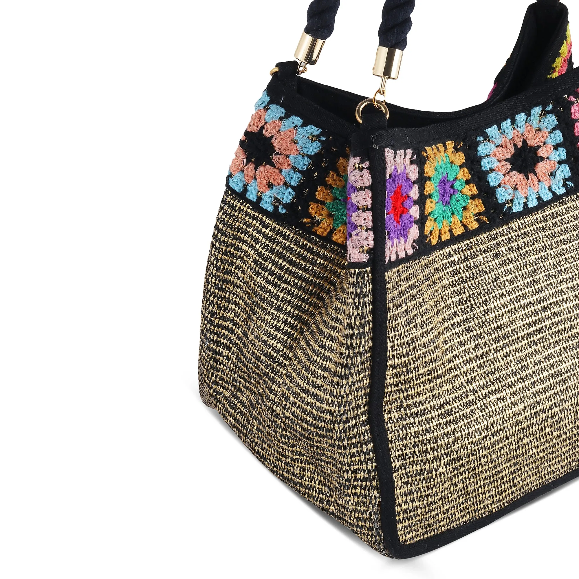 LYNN- GOLD TOTE BAG