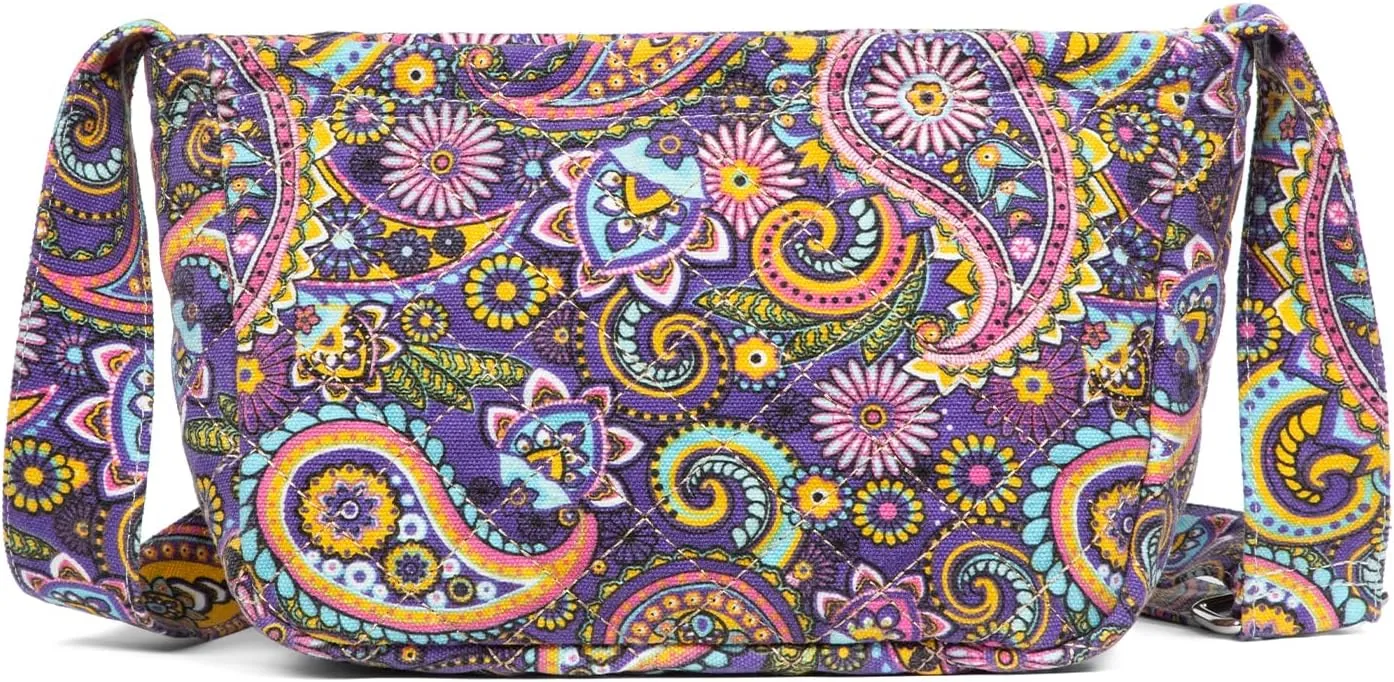 Malirona Women 's Durable Small Floral Crossbody Bag Canvas Messenger Handbag Multi Pocket Travel Satchel Purse