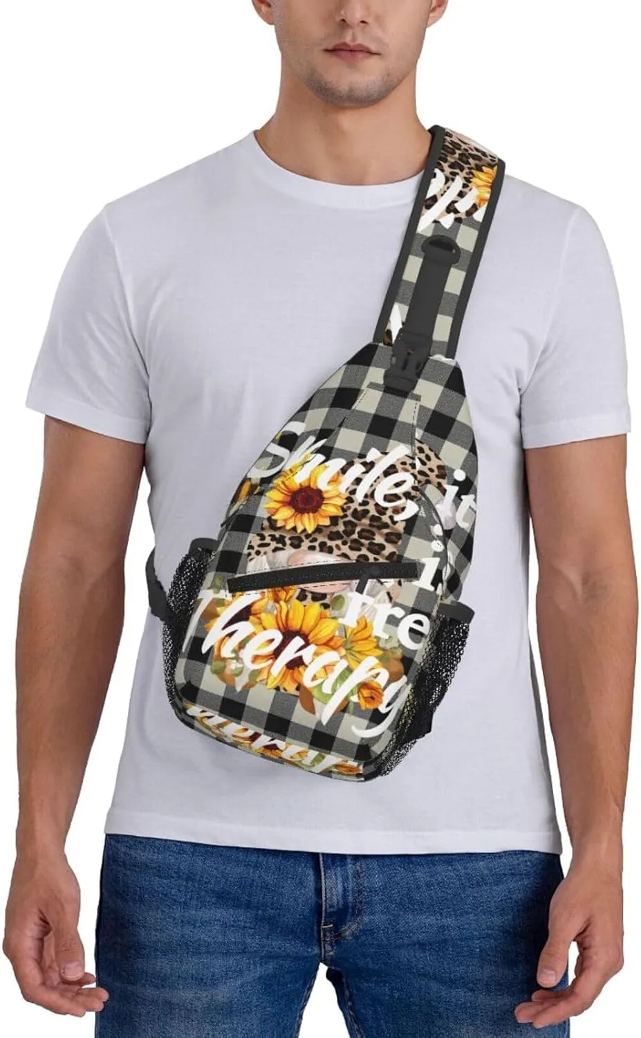Marijuana Leaf Leaves Chest Bags Crossbody Sling Bag Shoulder Bag Travel Hiking Daypack For Men Women