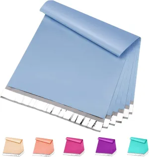 Metronic Poly Mailers 12x15.5 100 Pack, Medium Size Shipping Bags for Clothing, Strong Self-Seal Mailers Poly Bags Shipping Envelopes, Thick Mailing Bags Package Bags for Small Business, Blue