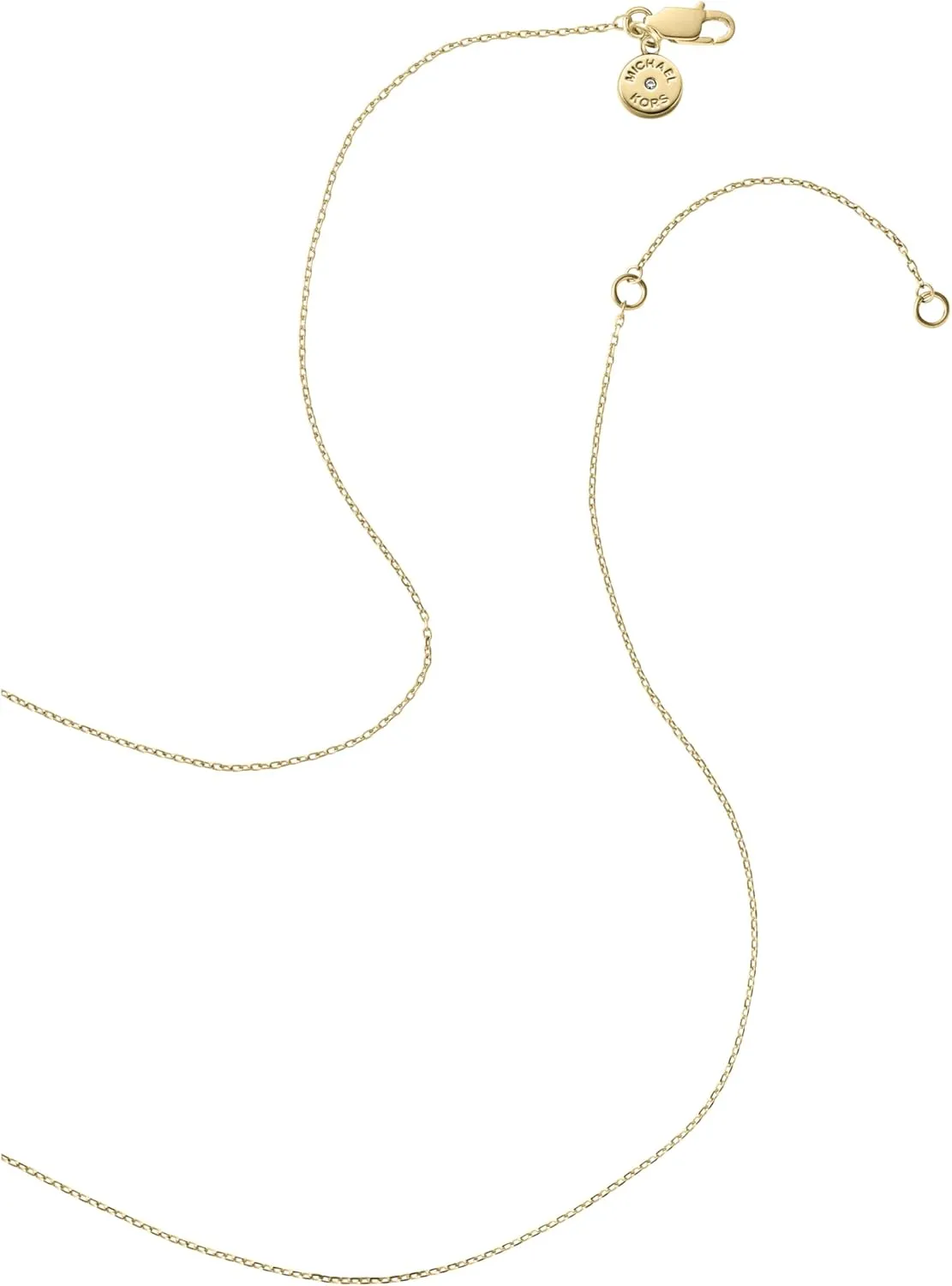 Michael Kors Stainless Steel and Pavé Crystal Pendant Necklace for Women