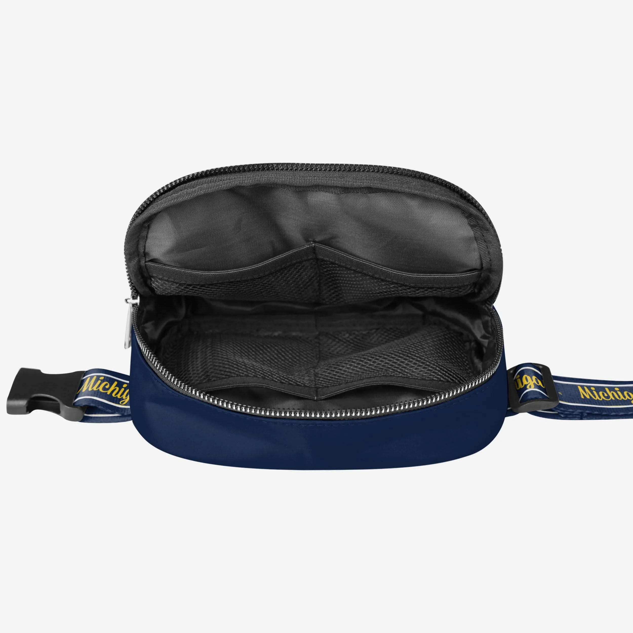 Michigan Wolverines 2023 Football National Champions Team Wordmark Crossbody Belt Bag