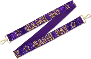 MOLOCH Beaded Game Day Purse Straps Beads Sequin Crossbody Bag Strap Football Replacement Clear Bag Game Day Accessories