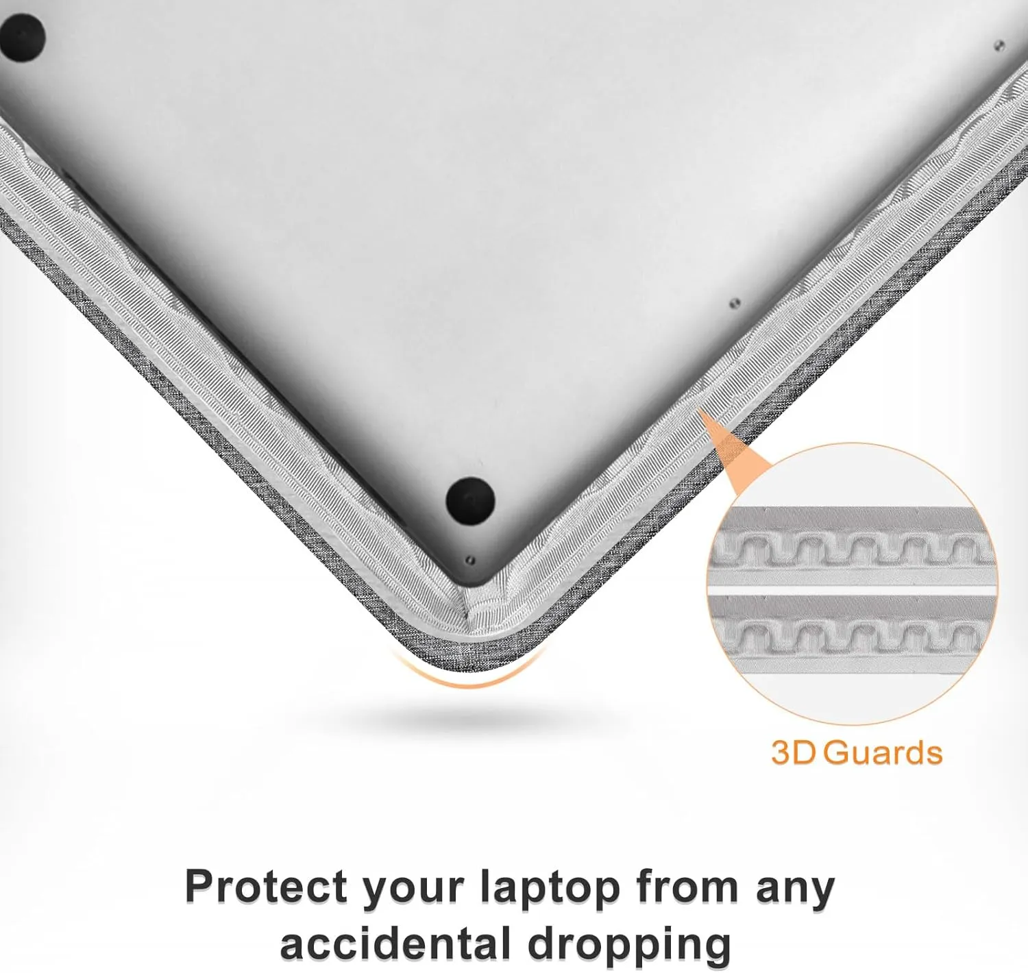 MOSISO 360 Protective Laptop Bag, 15.6 inch Computer Bag Compatible with MacBook Pro 16, HP, Dell, Asus Notebook, Side Open Sleeve with 2 Rectangle Zipper Pockets&Extendable Handle, Gray