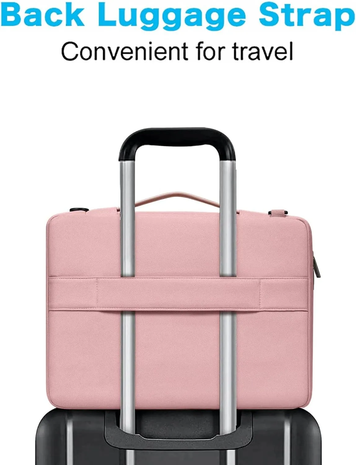 MOSISO 360 Protective Laptop Shoulder Bag Compatible with MacBook Pro 16 inch 2023-2019 M2 A2780 M1 A2485 Pro/Max A2141,15-15.6 inch Notebook,Side Open Sleeve with 3 Front Pockets&PU Handle&Belt, Pink