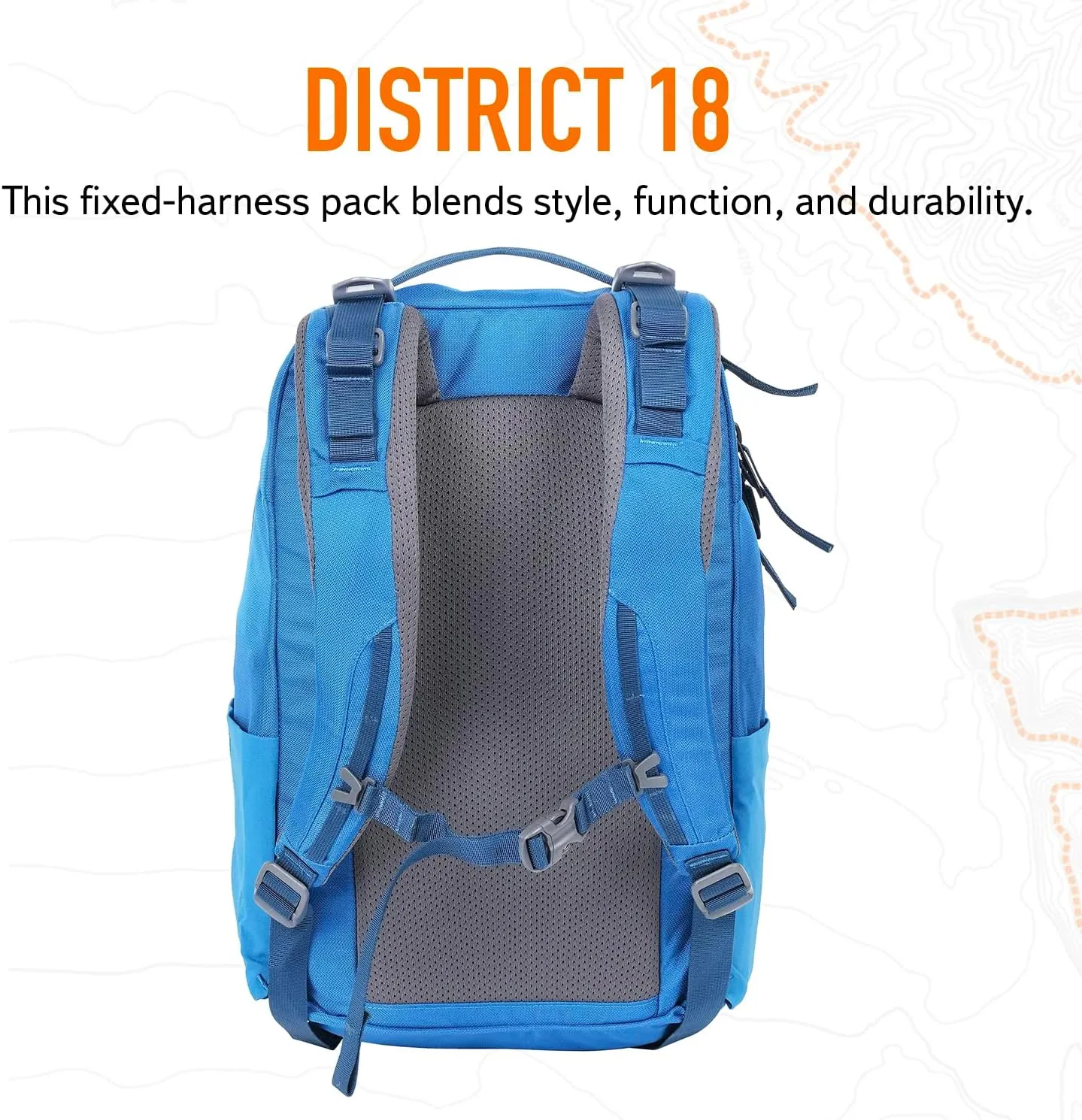 Mystery Ranch DISTRICT 18 Everyday Outdoor Use Travel Backpack, Splash, 18L