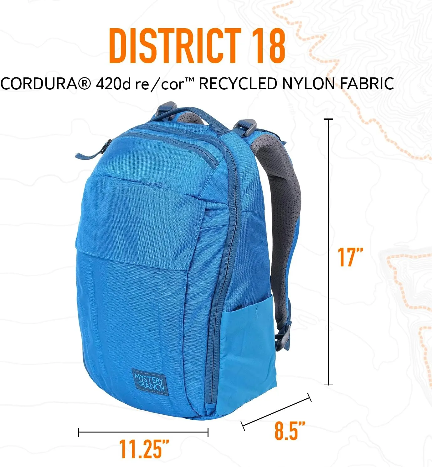 Mystery Ranch DISTRICT 18 Everyday Outdoor Use Travel Backpack, Splash, 18L
