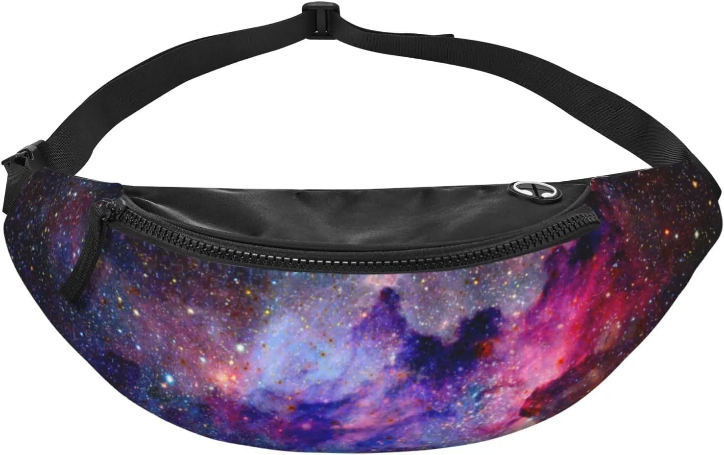 Nebula Galaxy Space Fashion Casual Fanny Pack Waist Bag Men Women Adjustable Belt Waist Bag For Travel Hiking Cycling Running Festival Carnival