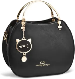 NICOLE & DORIS Women Crossbody Bag Round Handbag Shoulder Bags PU Leather Top Handle Bags Girls Messenger Bags Cute Handbag