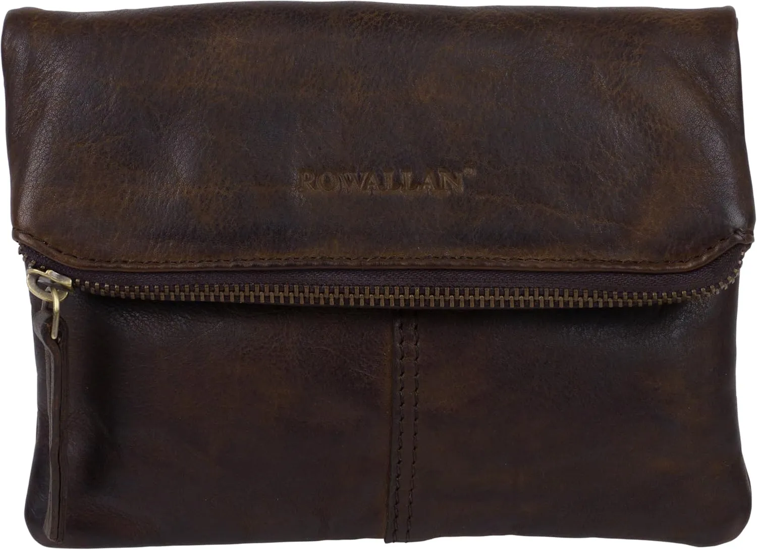of Scotland Leather Small Cross Body/Waist Bag, Brown, Vintage
