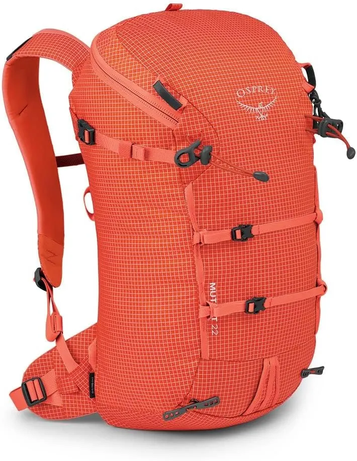 Osprey Mutant 22L Climbing and Mountaineering Unisex Backpack, Mars Orange