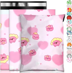 Oududianzi Poly Mailers 10x13, 100PCS Shipping Bags, Plastic Packages Bags, Mailers Poly Bags for Shipping, Shipping Envelopes, Packaging Bags for Shipping - Bear