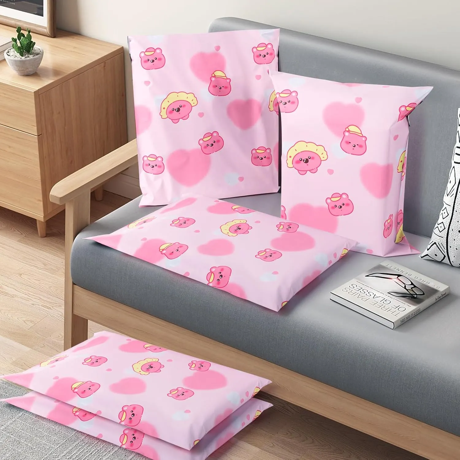 Oududianzi Poly Mailers 10x13, 100PCS Shipping Bags, Plastic Packages Bags, Mailers Poly Bags for Shipping, Shipping Envelopes, Packaging Bags for Shipping - Bear