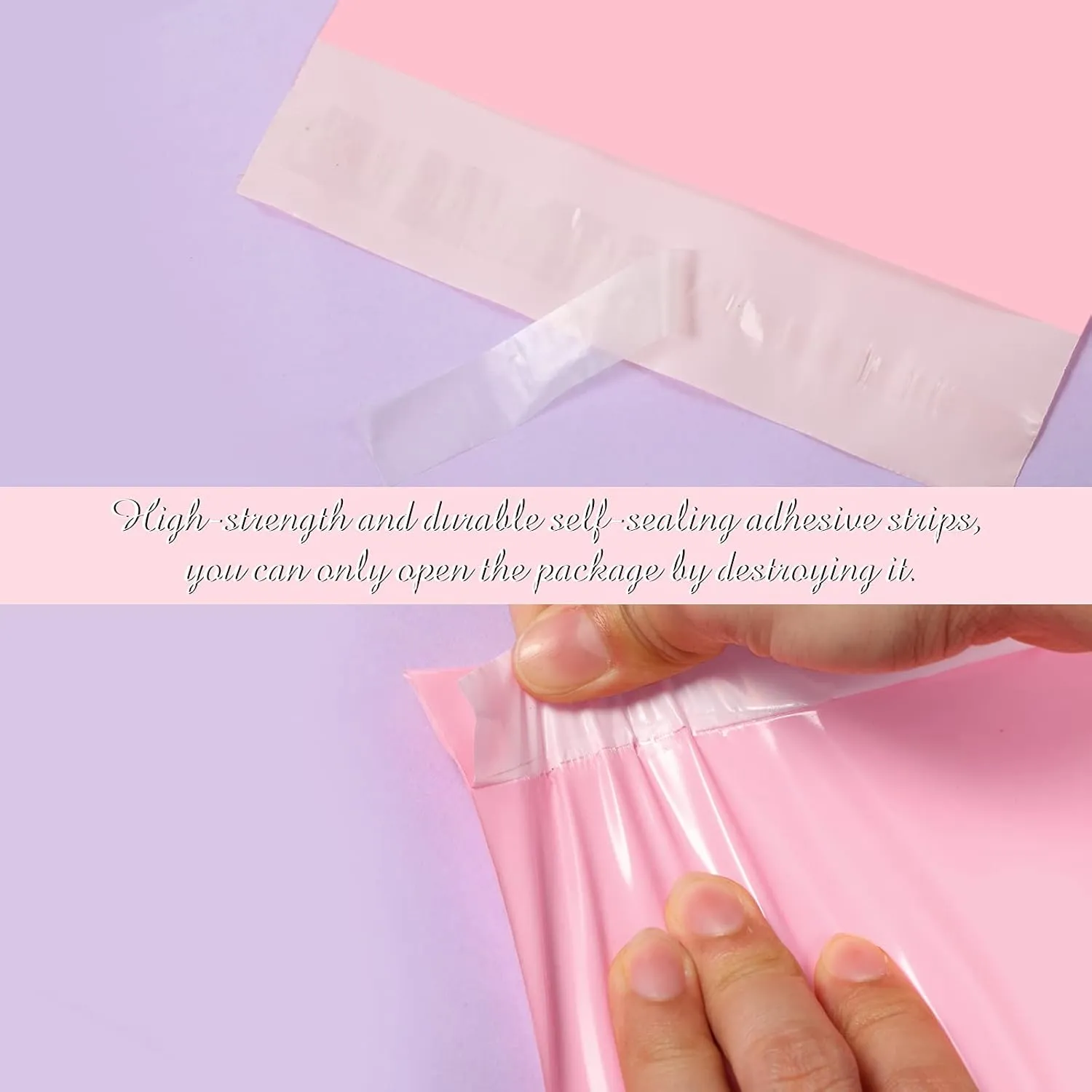 Outus 120 Pcs Poly Mailer Envelope 4 Sizes Shipping Bags Self Adhesive Clasp Envelope Self Adhesive Tear Proof Mailing Covers(8 x 12 In, 10 x 14 In, 13 x 18 In, 15 x 20 in,Pink)