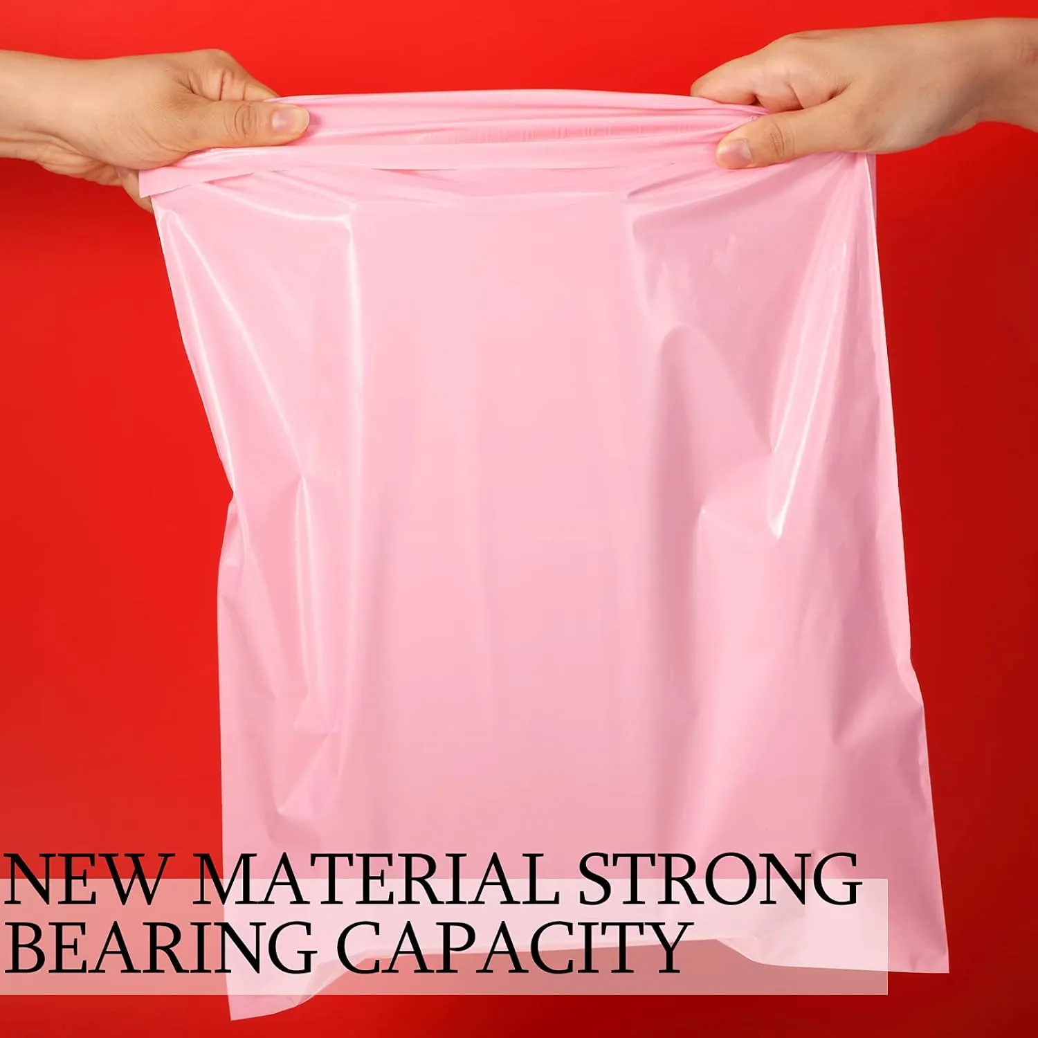 Outus 120 Pcs Poly Mailer Envelope 4 Sizes Shipping Bags Self Adhesive Clasp Envelope Self Adhesive Tear Proof Mailing Covers(8 x 12 In, 10 x 14 In, 13 x 18 In, 15 x 20 in,Pink)