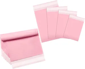 Outus 120 Pcs Poly Mailer Envelope 4 Sizes Shipping Bags Self Adhesive Clasp Envelope Self Adhesive Tear Proof Mailing Covers(8 x 12 In, 10 x 14 In, 13 x 18 In, 15 x 20 in,Pink)