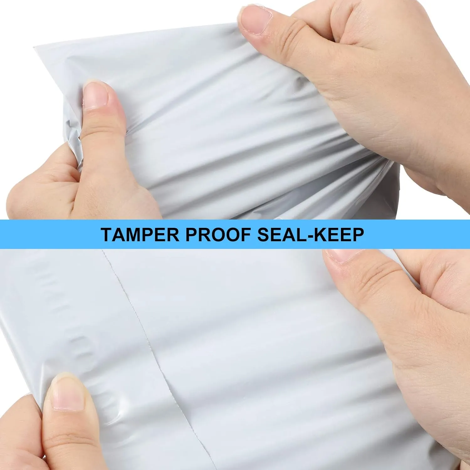Outus 120 Pcs Poly Mailer Envelope 4 Sizes Shipping Bags Self Adhesive Clasp Envelope Self Adhesive Tear Proof Mailing Covers(8 x 12 In, 10 x 14 In, 13 x 18 In, 15 x 20 in,White)