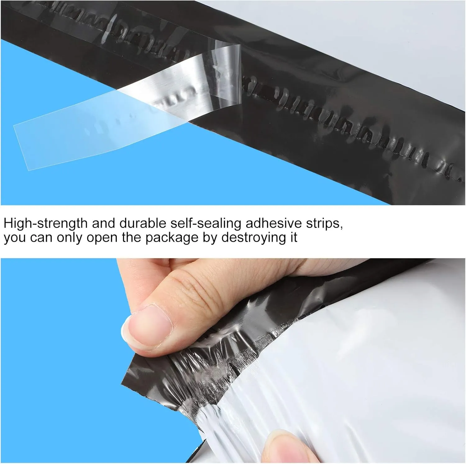 Outus 120 Pcs Poly Mailer Envelope 4 Sizes Shipping Bags Self Adhesive Clasp Envelope Self Adhesive Tear Proof Mailing Covers(8 x 12 In, 10 x 14 In, 13 x 18 In, 15 x 20 in,White)