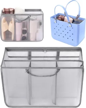 OUTXE Beach Bag Organizer Compatible with X Large Bogg Bag Accessories Inserts, Lightweight Mesh Insert Divider Pouch for Original XL Bogg Bags, Beach Tote Bags Insert for Organizing