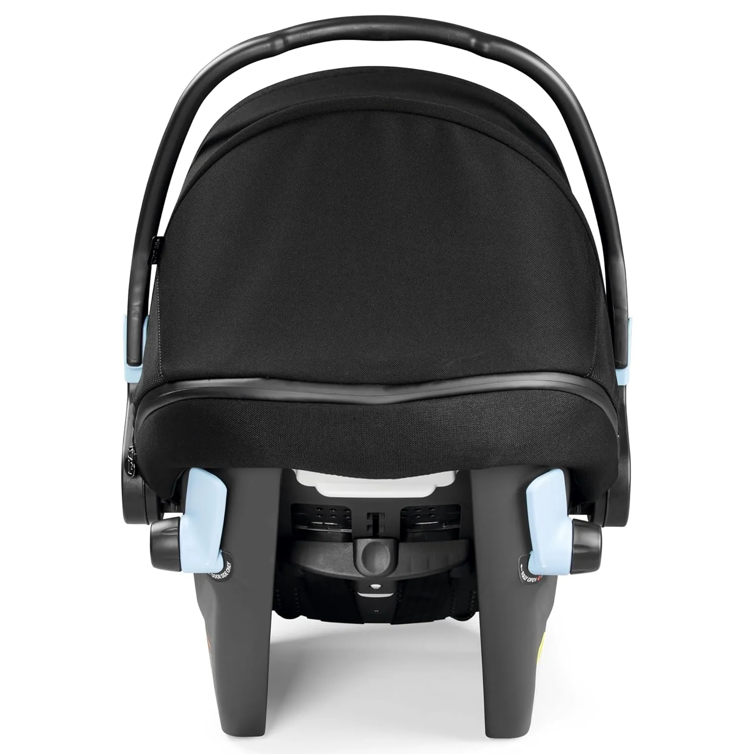 Peg Perego Primo Viaggio Nido - Rear Facing Infant Car Seat - Includes Base with Load Leg & Anti-Rebound Bar - for Babies 4 to 30 lbs - Made in Italy - True Black