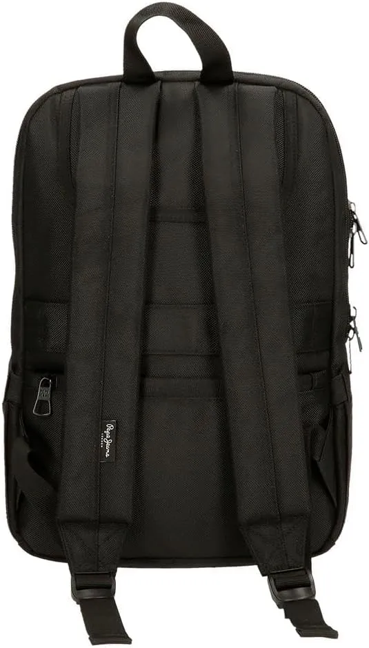 Pepe Jeans Men's Bromley Luggage messenger bag, Black, One Size, laptop backpack