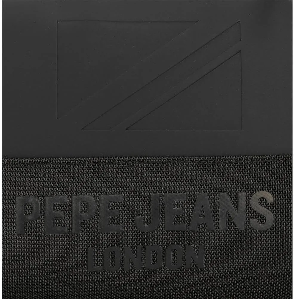 Pepe Jeans Men's Bromley Luggage messenger bag, Black, One Size, laptop backpack