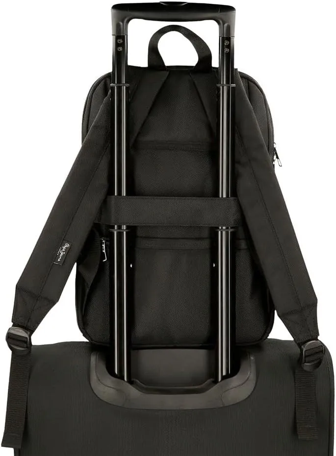 Pepe Jeans Men's Bromley Luggage messenger bag, Black, One Size, laptop backpack