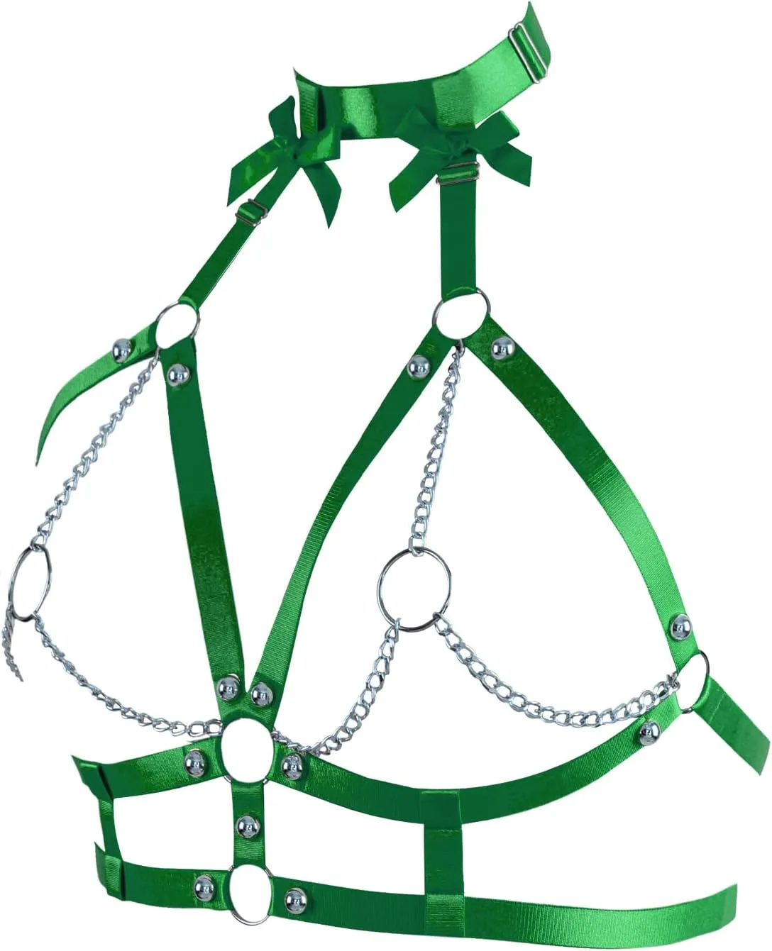 Plus Size Harness Bra Women Body Chain Gothic Butterfly Lingerie Punk Cage Hollow Out Gothic Halloween Rave Clothing