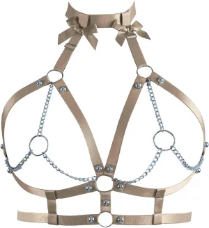Plus Size Harness Bra Women Body Chain Gothic Butterfly Lingerie Punk Cage Hollow Out Gothic Halloween Rave Clothing