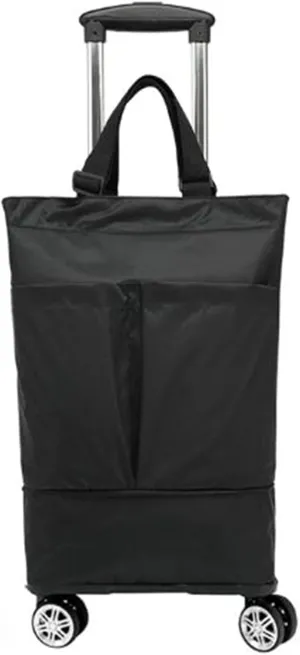 Plus Size Portable and extendable Grocery Shopping Bag with 4-Wheels（HEI1）