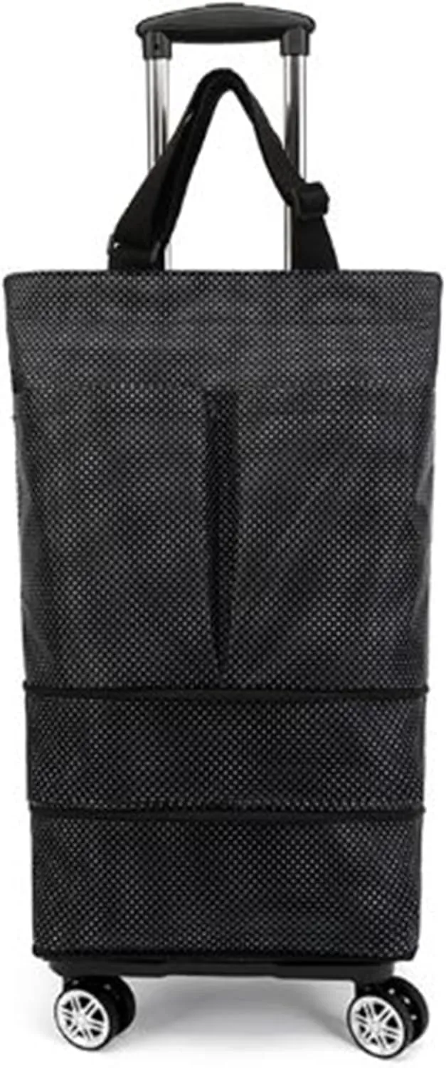 Plus Size Portable and extendable Grocery Shopping Bag with 4-Wheels(HEI2)
