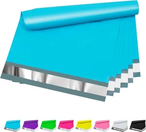 Poly Mailers 10x13 inch 200 Pcs, Blue Plastic Mailing Envelopes with 2.4mil Thickness, Waterproof and Tear-resistant Shipping Bags for Clothing, Tamper Proof Self-Seal Mailers Poly Bags