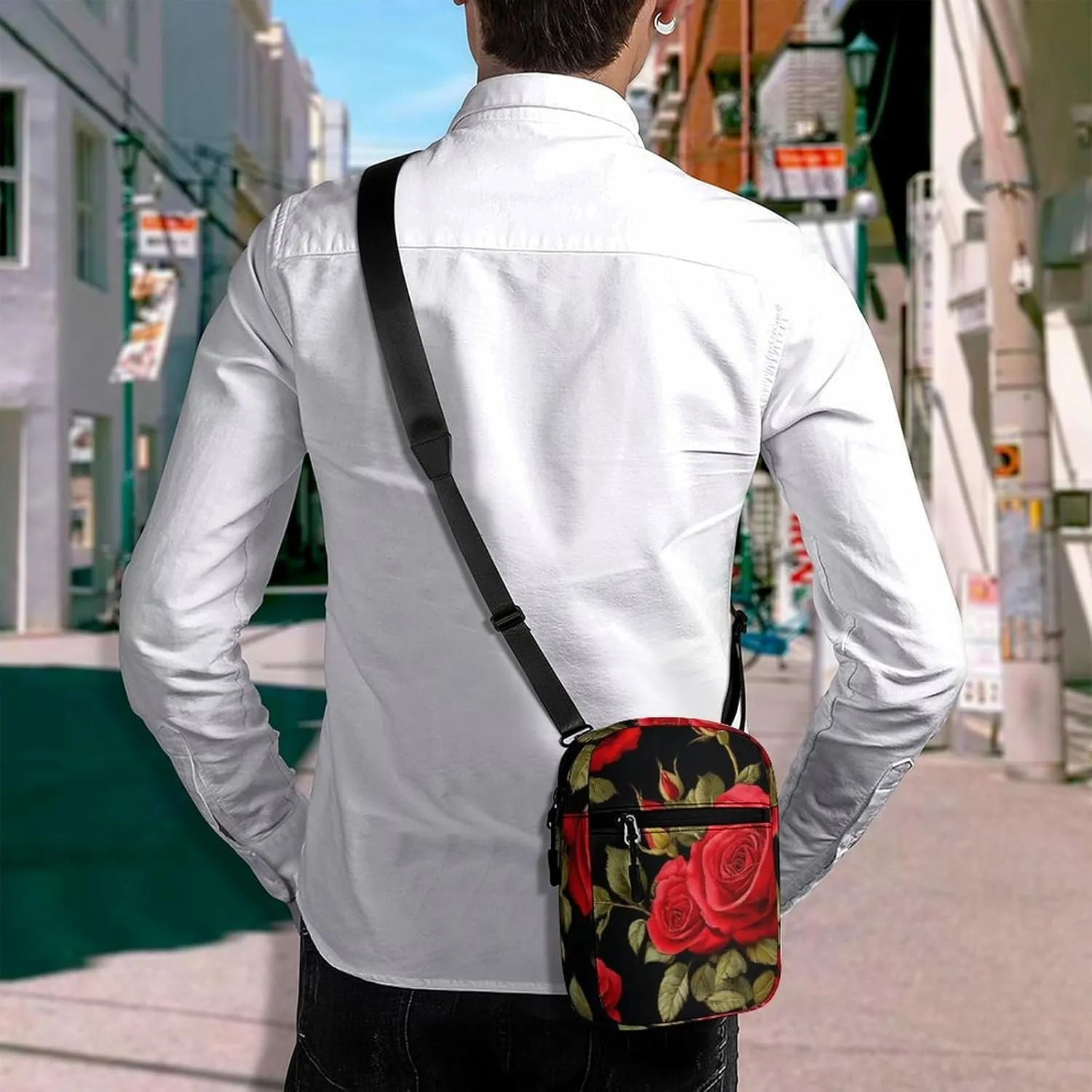 Portable Mini Crossbody Bag, Casual Small Travel Pouch Cell Phone Handbags Waterproof Messenger Bags
