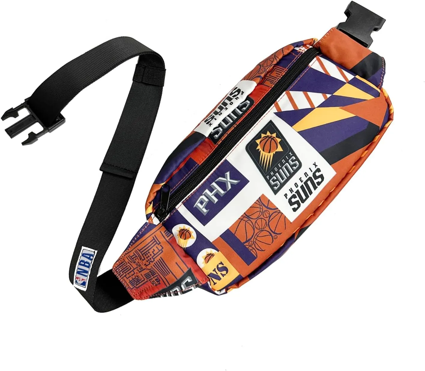 Pro Specialties Phoenix Suns Basketball Fanny Pack TM1872: Adult Bag (Street Series) Elevate Your Style with this Trendy Belt Bag - Ideal for Sports Enthusiasts. Perfect Waist Bag