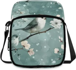 Quiet Birds Crossbody Sling Bags Sling Backpack Shoulder Bag Lightweight Travel Backpack Fanny Packs Purses Handbags for Men Women Travel Cycling Skating