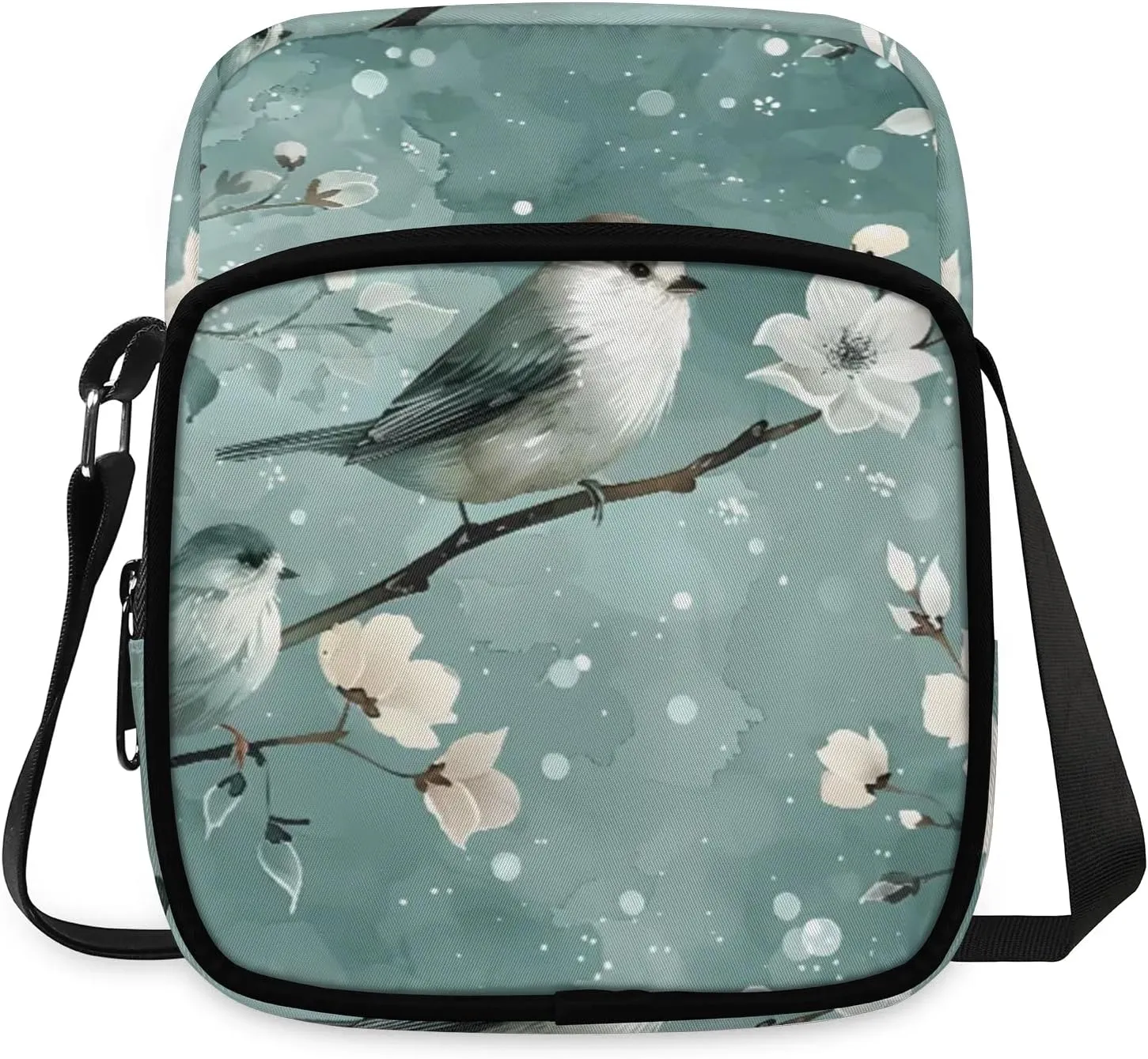 Quiet Birds Crossbody Sling Bags Sling Backpack Shoulder Bag Lightweight Travel Backpack Fanny Packs Purses Handbags for Men Women Travel Cycling Skating