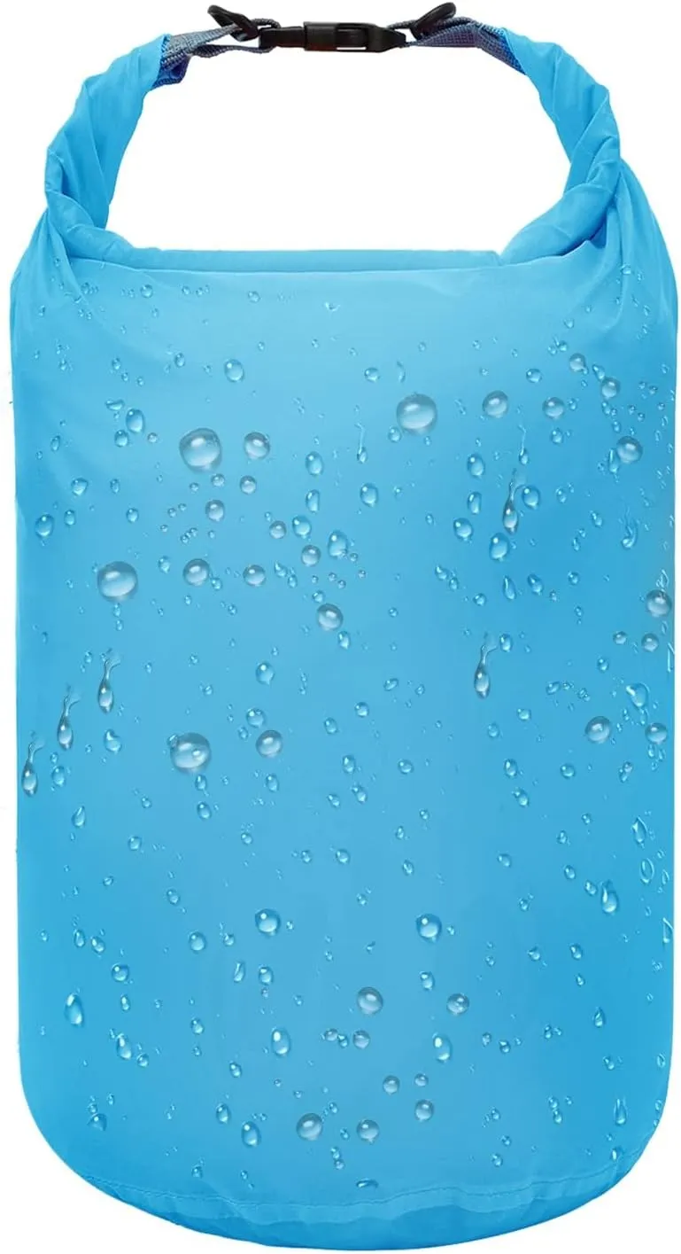 R2Depot Waterproof Dry Bag, 5L/10L/20L/40L/70L Dry Storage Bag for Kayaking, Gym, Hiking, Swimming (Blue, 70L)