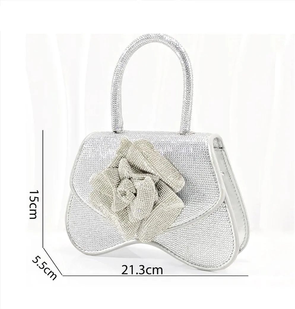 Sexy Peep Toe Wedding Sandals Rhinestone Purse Italian Designer Party Set