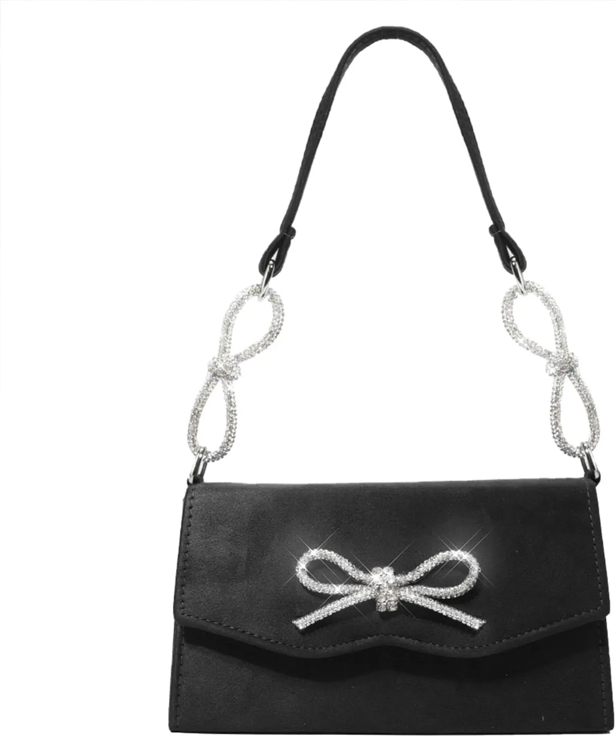 Shoulder Bags for Women, Shimmering Rhinestones Bowknot Evening Bag Fashion Purse Clutch Shoulder Tote HandBag