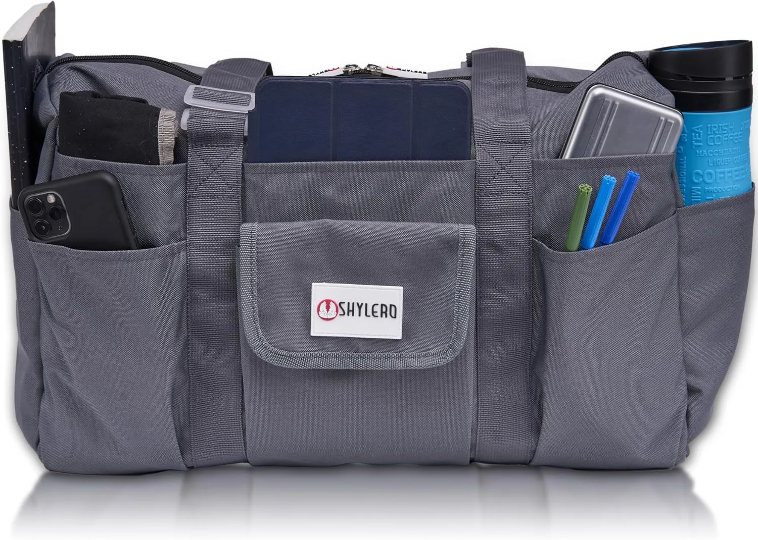 SHYLERO Nurse Bag with 21 Pockets - Big, Waterproof Medical Utility Tote for Daily Use