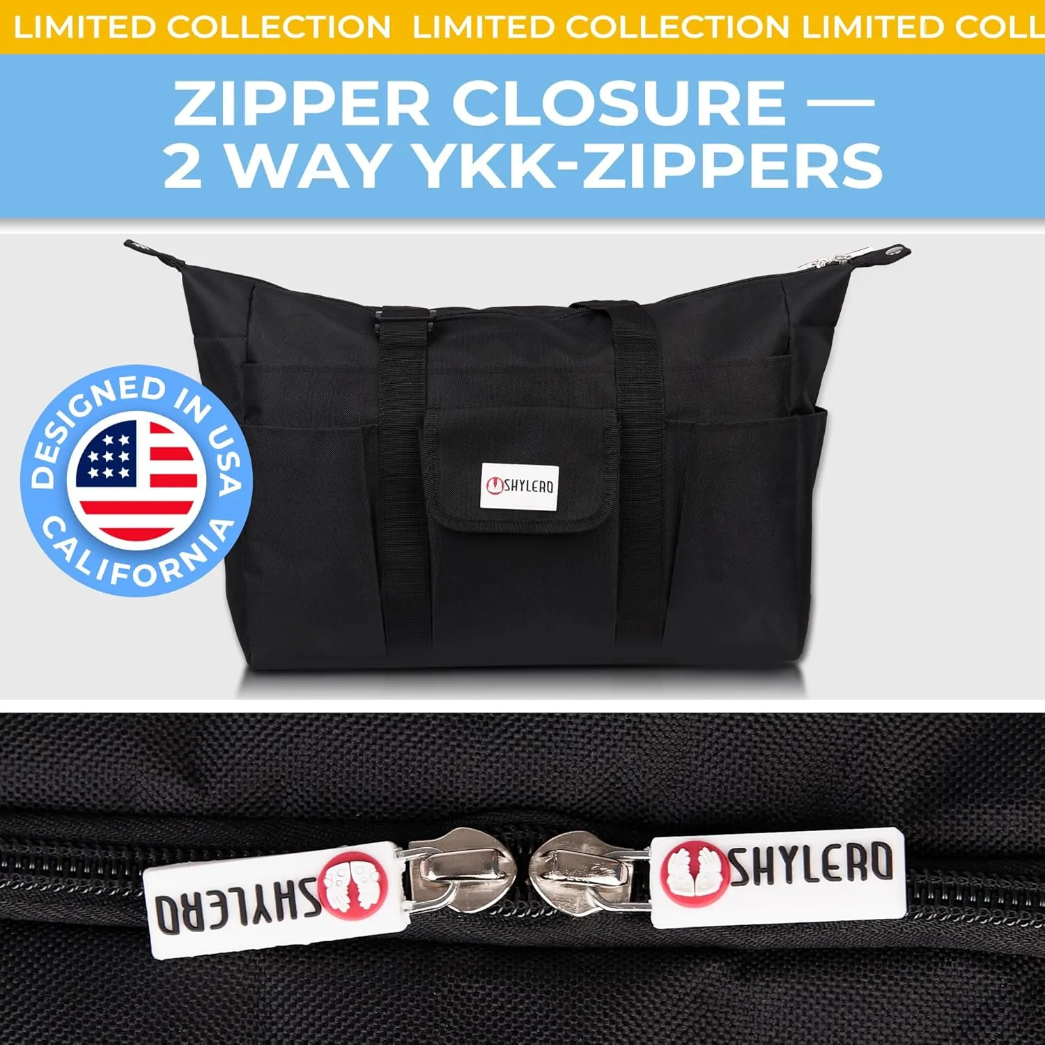 SHYLERO Nurse Bag with 21 Pockets - Big, Waterproof Medical Utility Tote for Daily Use