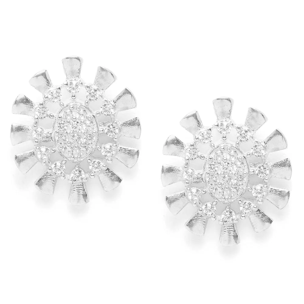 silver sun studs