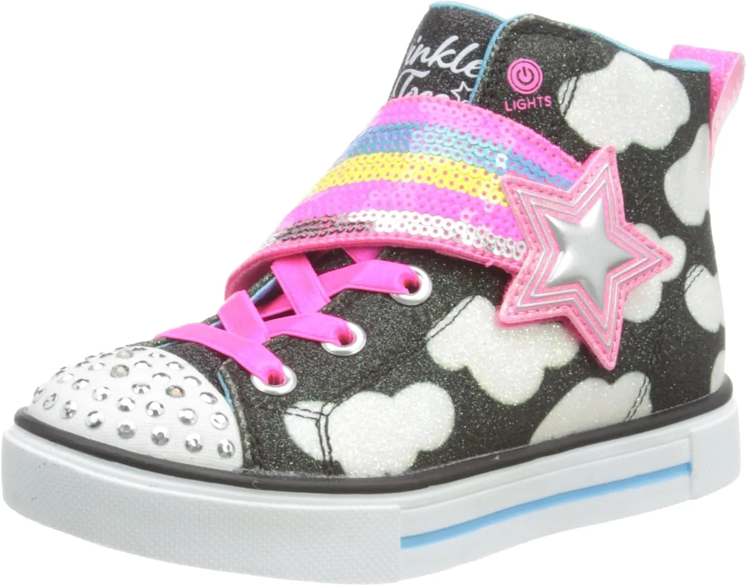 Skechers Girl's Twinkle Sparks-Shooting Star Brights Sneaker